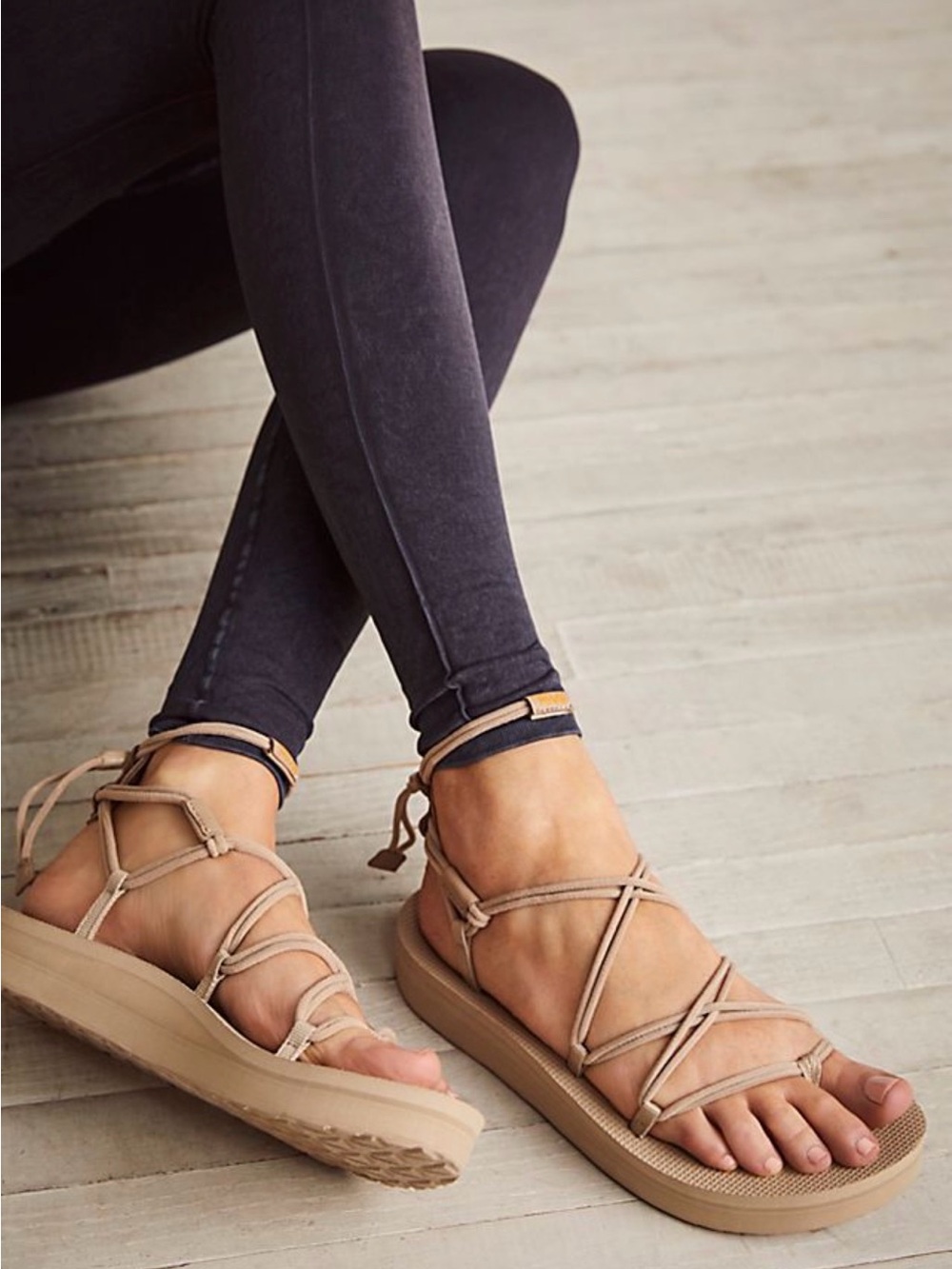 Teva Midform Infinity Platform Sandals Sesame
